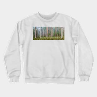 Fog in forest at dawn Finland Crewneck Sweatshirt